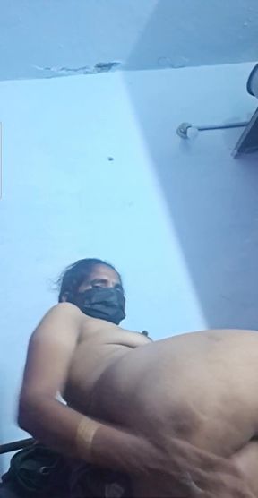 Indian tamil village aunty Full body nude video call   Clip 1