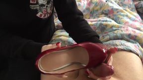 High Heels Hanjob Cumshot Inside