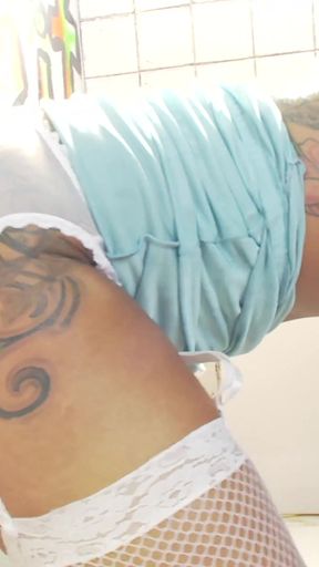 Nothing makes this chick happier than playing with an anonymous cock   Clip 1