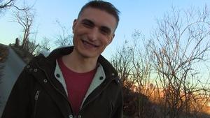 Skinny Czech twink shows his freshly gaped anus