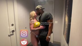 Married blonde milf Vickie gets her tight pussy pounded by huge BBC