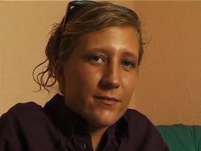 Shy girl Maria in  her first casting