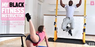 Horny woman with round ass fucked by her gymteacher