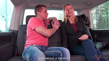 Czech street whore gets fucked in a fake taxi van