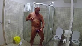 public shower piss and urethra play