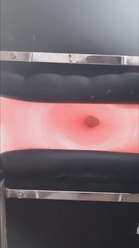 Exercise donut ball pumped