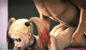 Bad girl Harley Quinn is a sex addict and she is fun to watch