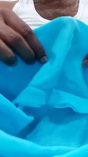 Satin Silk Handjob Porn - Sister Salwar Rub on Dick Head (88)