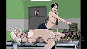 Hot animated whips & binds, servant gets enslaved, punishment ensues in sick cartoon XXXFetish Game