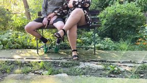 Sight of my mother-in-law&#039;s natural big tits made me cum profusely