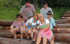 german outdoor lederhosen fuck orgy