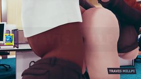 Office Seduction with Busty Redhead Secretary After Hours Punishment