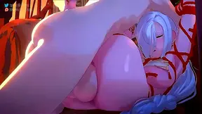 Blonde Cuckold Wife Sucks Big Black Dick in Hot Anime Sex Story Fantasy Action