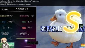 osu!mania 4k | 7.43 saikoro - Far in the blue sky 1.0x  MR 96.01% 820K clear !