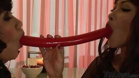 Lesbian Asians From Bangkok In Their First Private Video