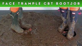 Goddess Amber & Miss Lucy - MudFest 1: Crushing The Cum From Your Cock & Balls Under Our Muddy Hunter Boots (197) - Leg Cam - Face Trample Trampling CBT Ballbusting Crush Shoejob Bootjob Wellies Cumshot
