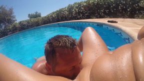 Licking and Fingering by the Pool