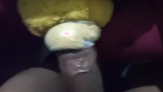 Black stud with XXL cock oils up and fucks a sex toy hardcore