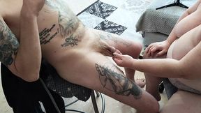 I enthusiastically devour his ejaculation with a satisfied grin: 'Oh &mdash;  Daddy's treat!'