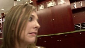 Horny slut picks up a mature guy in the bar