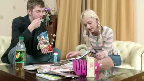 Young Russian babe gets pounded by huge cock