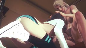 Yumiko’s Gamer Girl Futanari Gangbanged 3D Creampie