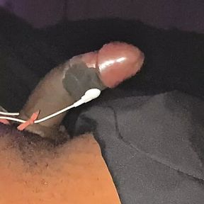 BBC DADDY BIG BLACK COCK MASTURBATION SOLO CUMSHOT ORGASM ESTIM