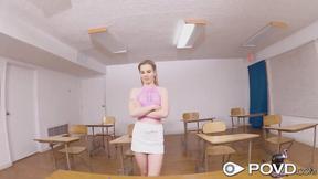 ”Dildoing in Detention is a Big No-no in this School - POV XXX”