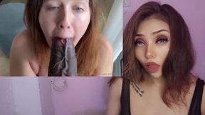 Experience the thrill of her first big encounter with a massive cock.