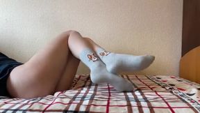 Stunning Solo Beauty Flaunts Her Perfect Legs and Alluring Curves