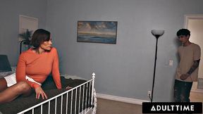 ADULT TIME - MILF Kell Fire Sneaky Fuck With Stepson's Bestie After He Catches Her SQUIRTING!