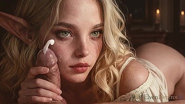 I fucked a daughter of an elven merchant, I tore apart her tiny asshole and filled it with cum... Her holes will leak my milk for days...I hope her daddy won't catch us next time, I'm gonna destroy th