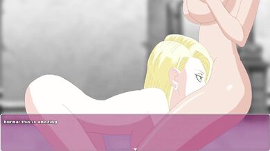 Android 18 gets her tight pussy stretched in Dragon Ball hentai game
