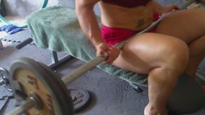 Bench press in my garage