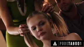 Petite Babysitter Coco Lovelock Gets Pee Tortured by Lustful Kinky Lovers