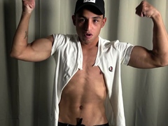 Showing off hot muscular body of gypsy boy Ignacio Ramos