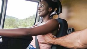 ”Adorable Ebony GF Cunt Pounded”