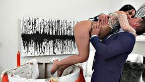 Nasty Stripper Gabriella Paltrova Gets Caught By Her Husband And Fucked Doggystyle
