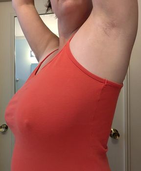 Underarm wax, from hairy to smooth and clean.