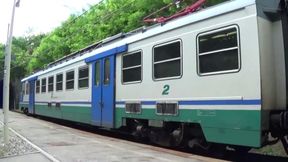 Crazy girl suck a cock and get fucked on the railway