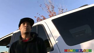 Isaac Gets His First Taste of Black Dick: Interracial Threesome Pounding