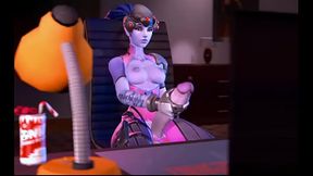 Futa widowmaker jerks off