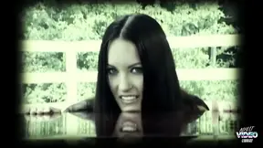 Thick heels girl gets seed sprayed by one of her threesome guys.