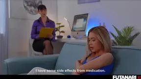 Futuristic Blonde Futa Chick Seduces Her Attractive Male Patient Urgently