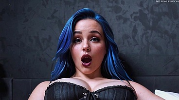 Hot Futa Shemale Solo Masturbation and Cowgirl Riding - AI Generated