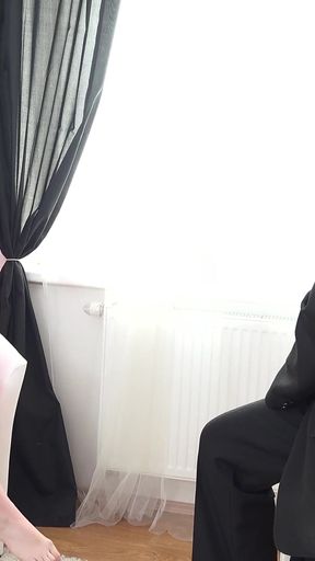 Tricky Teacher Shoots His Dick Moving Inside a Fresh Brunette Student.