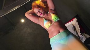 green rainbow bikini set try on haul sl fashion diary nilmini official