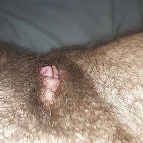 POV ftm trans guy playing with his dripping pussy and massive clit