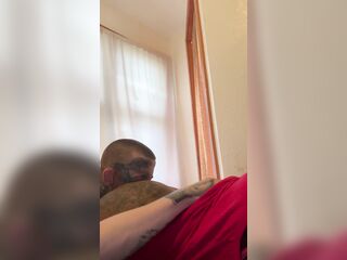 Black step mama getting her butt ATE by White Step Son During the time that his daddy is in the next room