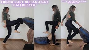 Lytta makes Ballbusting Bet with her friendzone friend - He pay her Shopping if he lose - BALLBUSTING - FEMALE DOMINATION - FOOT DOMINATION - FEMDOM - CBT - HUMILIATION - FOOT SLAVE - BOOTS - FINDOM re